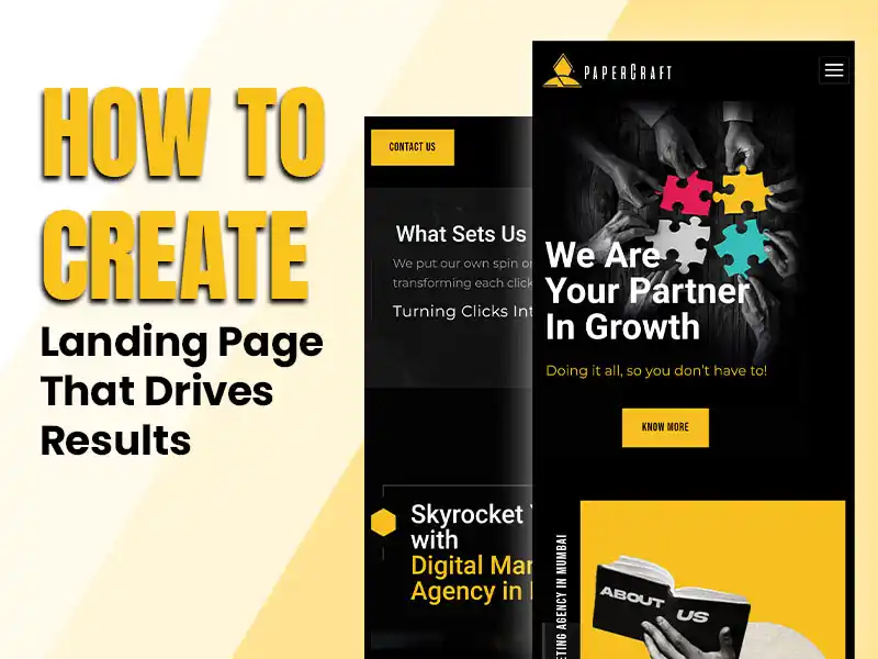 How to Create landing Page