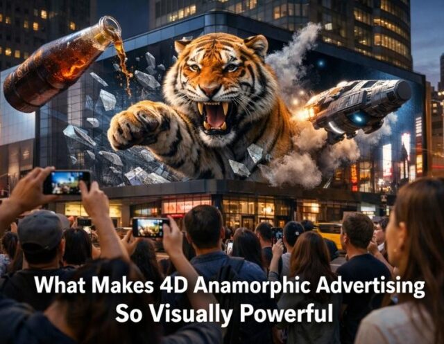 4D anamorphic advertising