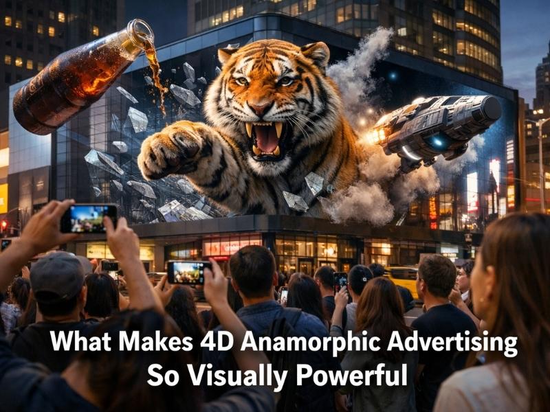 4D anamorphic advertising